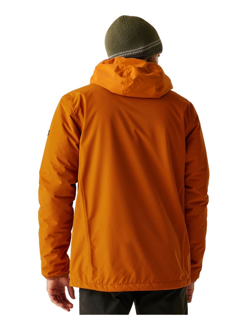 Regatta - Veste imperméable CASPEN Carbone/Orange fluo - Kiabi