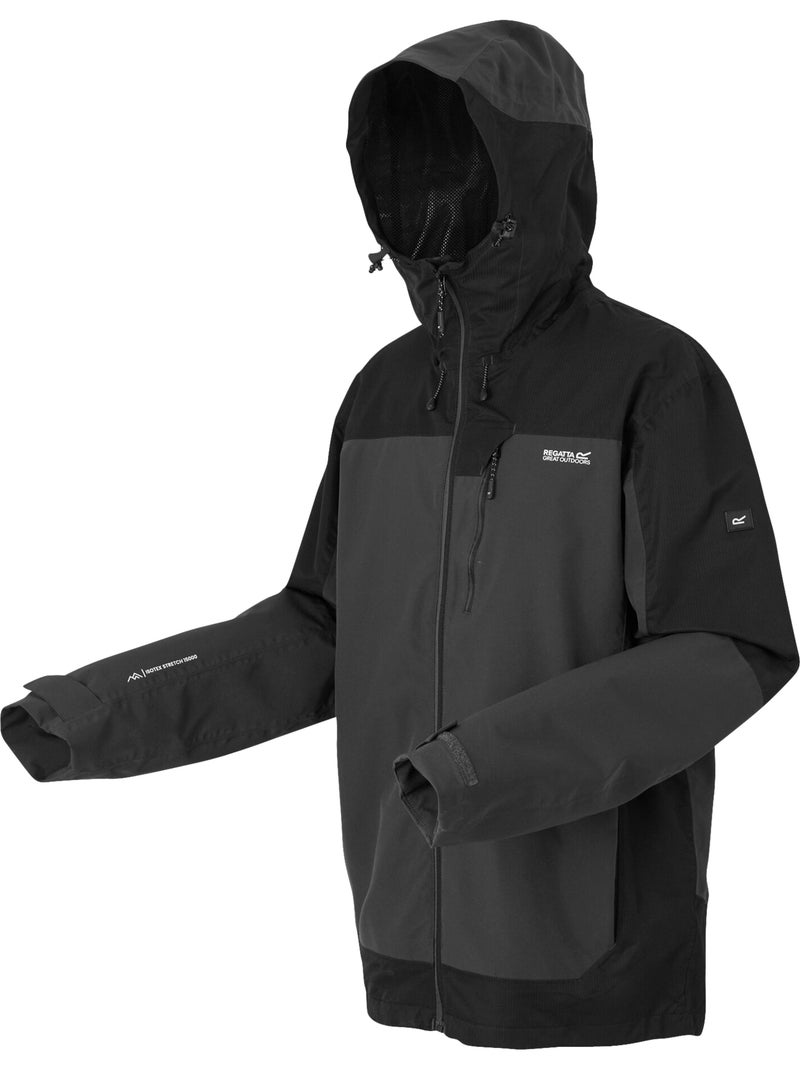 Regatta - Veste imperméable extensible à capuche HIGHTON Bleu marine - Kiabi