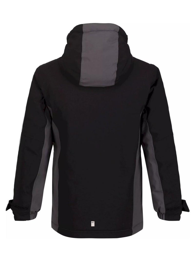 Veste Imperméable Regatta HIGHTON Enfant - Coupe-Vent Respirante Avec Capuche - Idéale Pour Plein Air