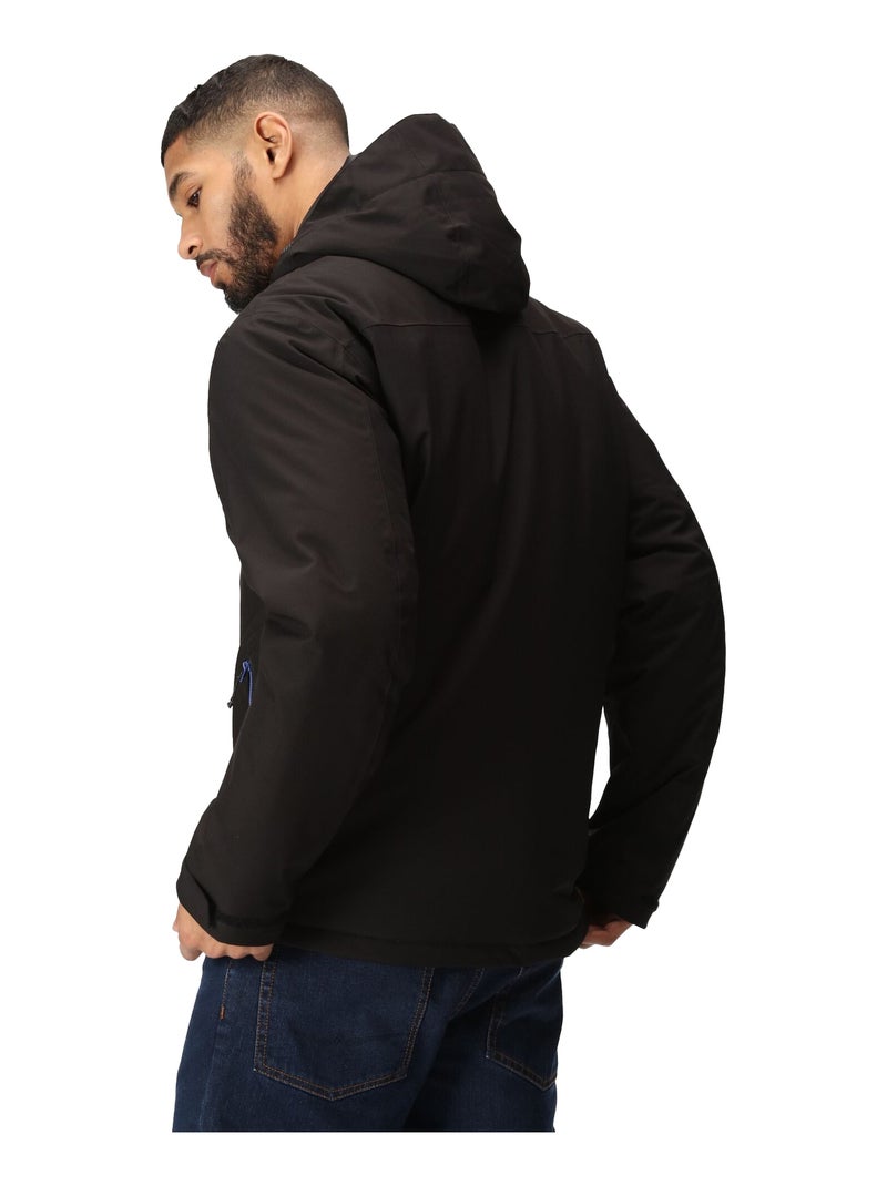 Regatta - Veste imperméable isolante à capuche NAVIGATE Noir Bleu - Kiabi