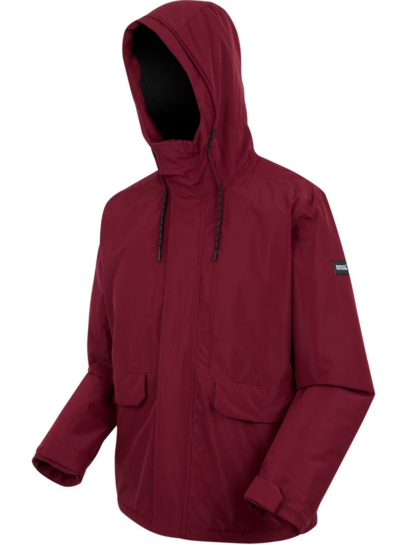 Regatta - Veste imperméable isolante à capuche STERLINGS Rouge bordeaux - Kiabi