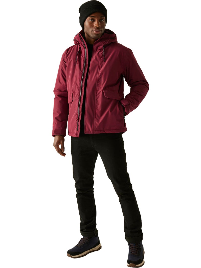 Regatta - Veste imperméable isolante à capuche STERLINGS Rouge bordeaux - Kiabi