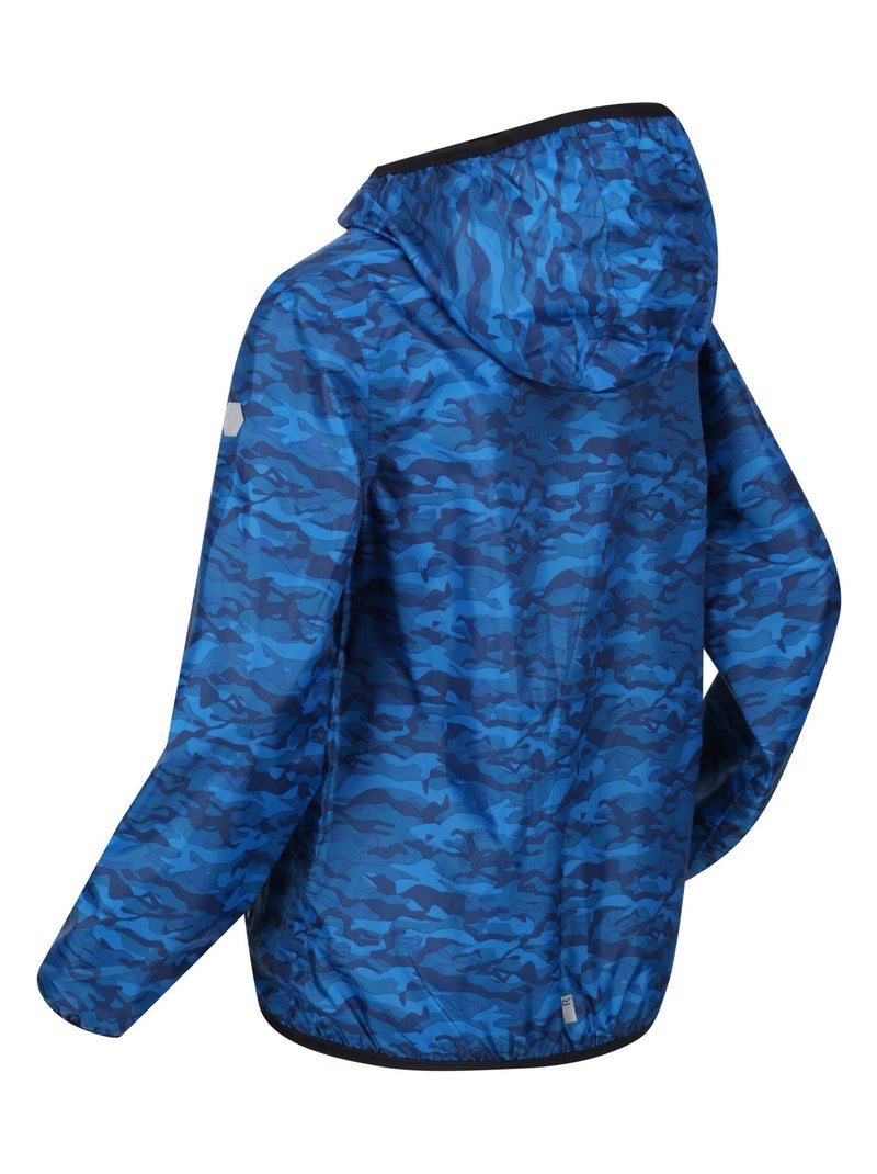 Veste Imperméable Regatta Femme Taille 16 Bleue - Capuche, Longueur Mi-mollet, Idéale Extérieur