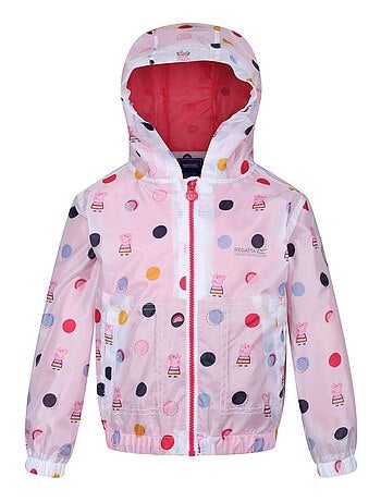 Regatta - Veste imperméable motif Peppa Pig motif/style à pois (Longueur: Hanches)