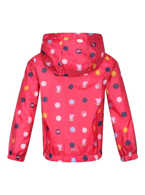 Regatta - Veste imperméable motif Peppa Pig motif/style à pois (Longueur: Hanches) - Kiabi Regatta - Veste imperméable motif Peppa Pig motif/style à pois (Longueur: Hanches) - Kiabi