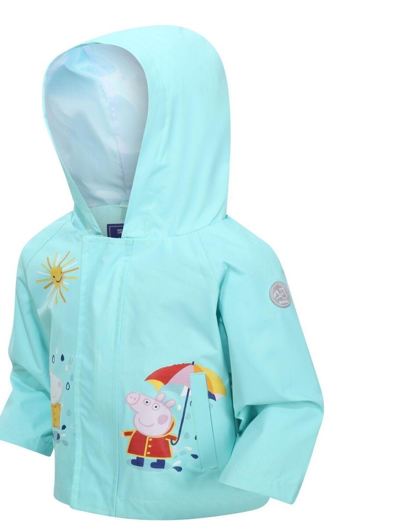 Regatta - Veste imperméable motif Peppa Pig (Peppa Pig, Rebecca Rabbit) Bleu ciel - Kiabi