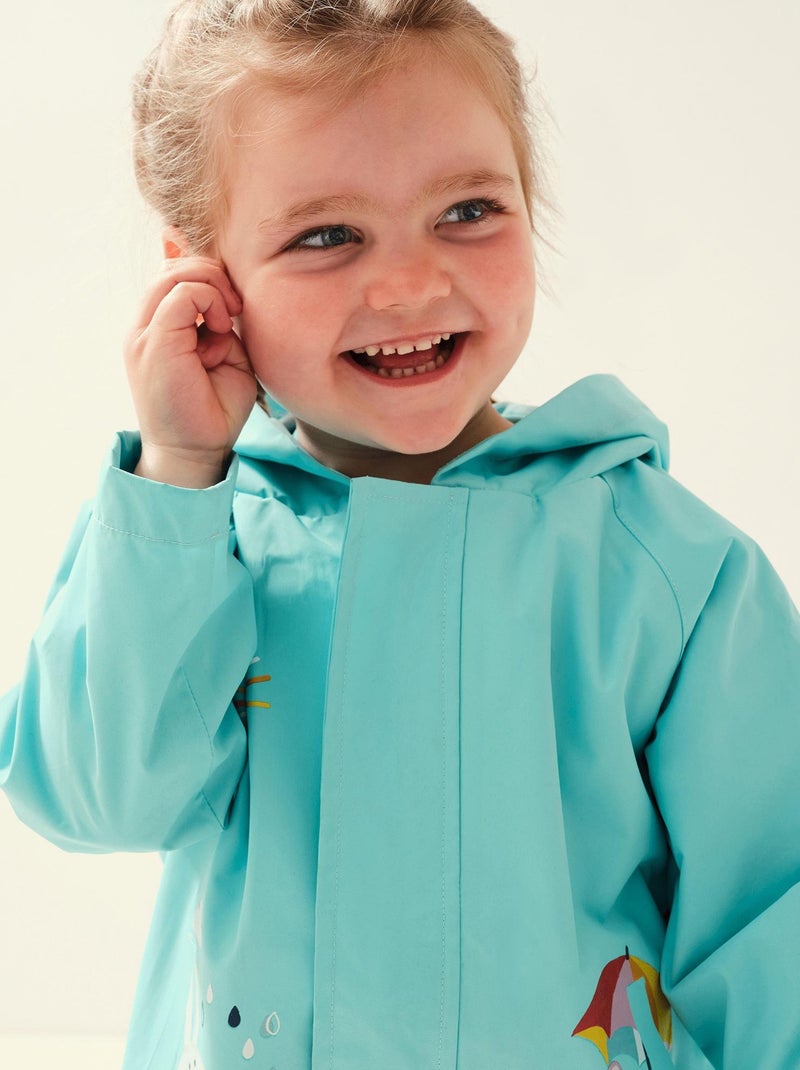 Regatta - Veste imperméable motif Peppa Pig (Peppa Pig, Rebecca Rabbit) Bleu ciel - Kiabi