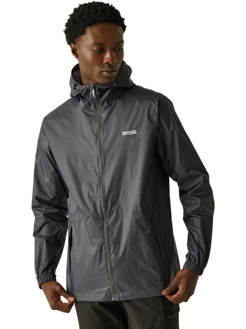 Parka Regatta Homme Noir Taille XL - Imperméable à Capuche - Occasion Très Bon état