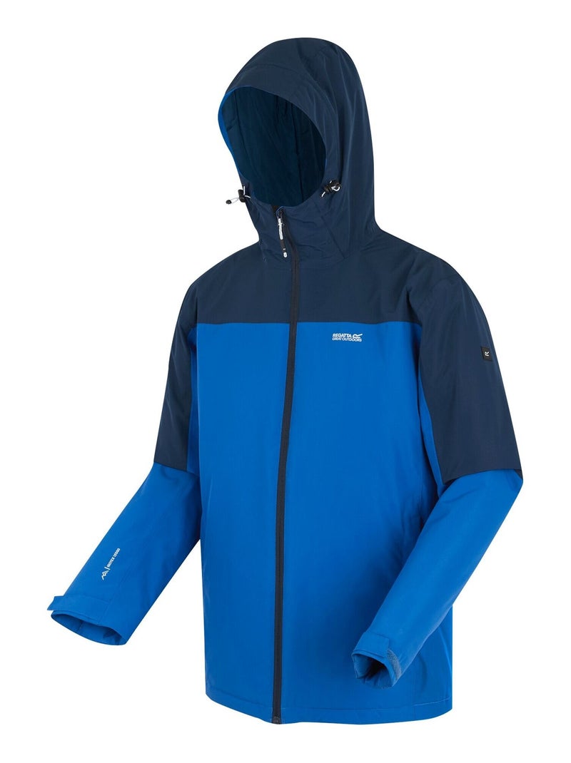Regatta - Veste imperméable THORNRIDGE Bleu marine/Orange fluo - Kiabi