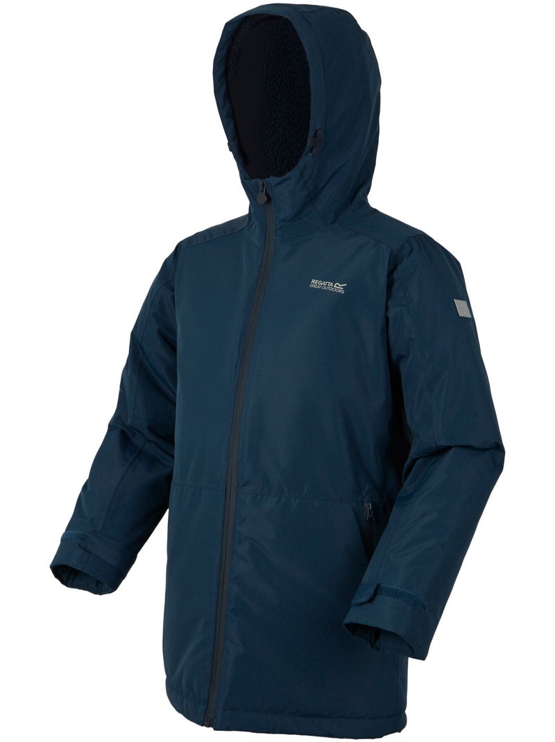 Regatta - Veste imperméable unie à capuche FARBANK Bleu nuit - Kiabi