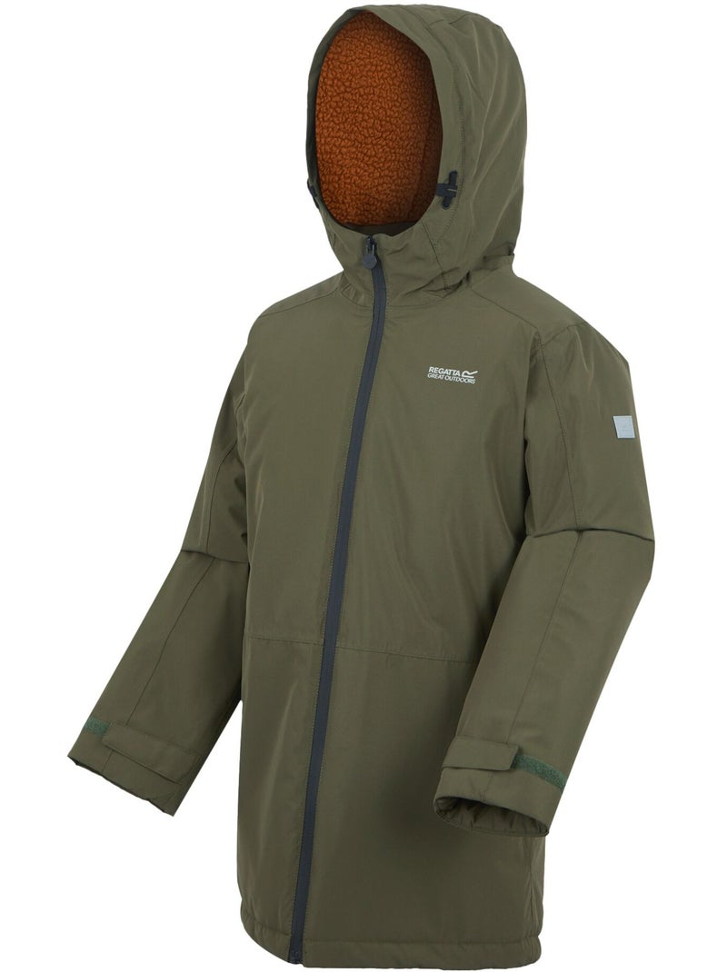 Regatta - Veste imperméable unie à capuche FARBANK Kaki - Kiabi