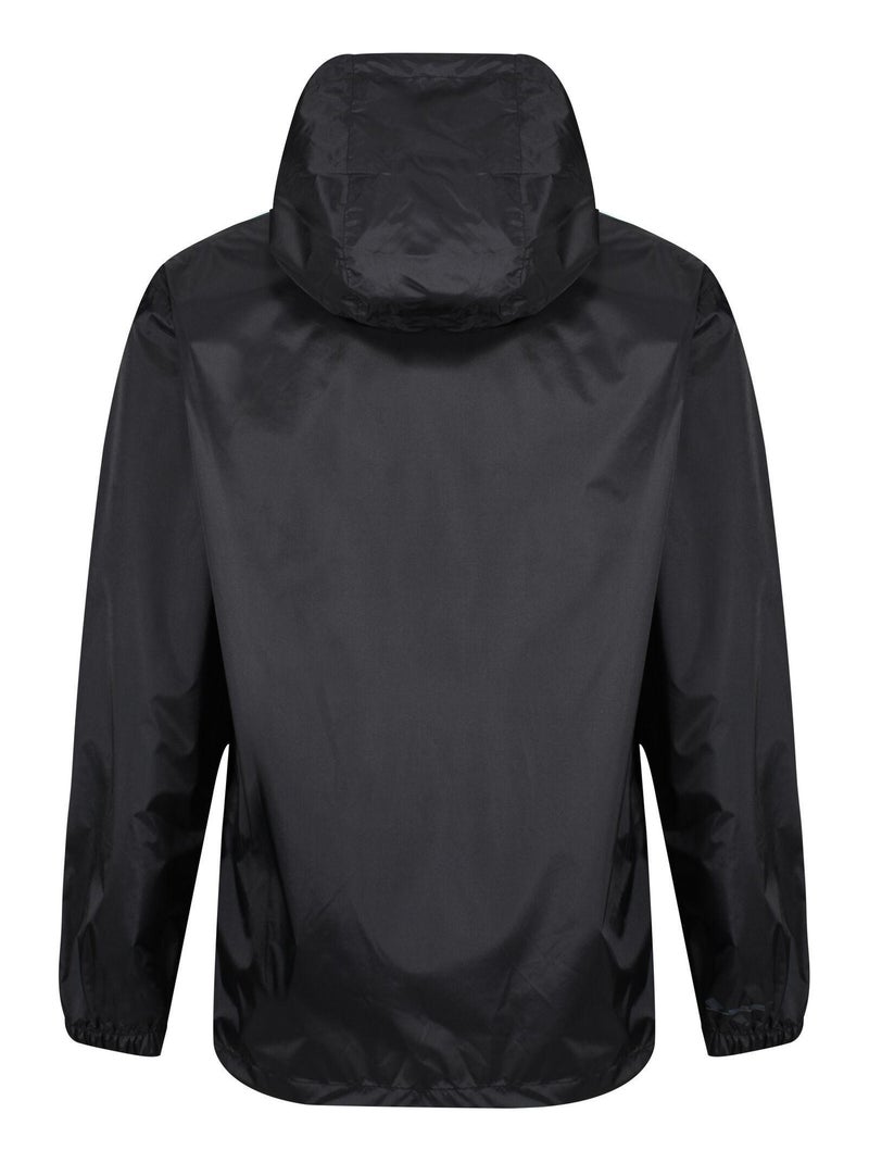 Regatta - Veste imperméable unie à capuche PACK IT Noir - Kiabi