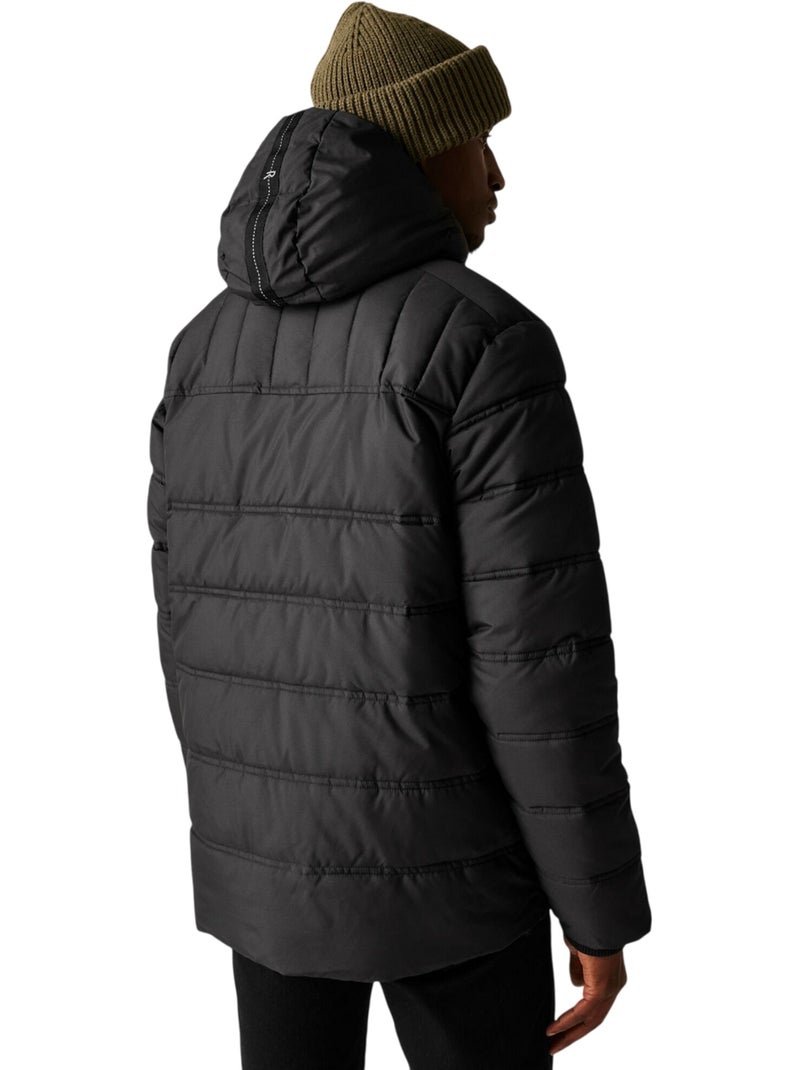 Regatta - Veste matelassée à capuche amovible LEESHAW Noir - Kiabi