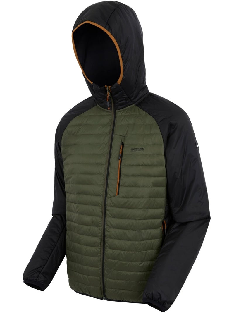 Regatta - Veste matelassée à capuche ROWAK Noir Kaki - Kiabi