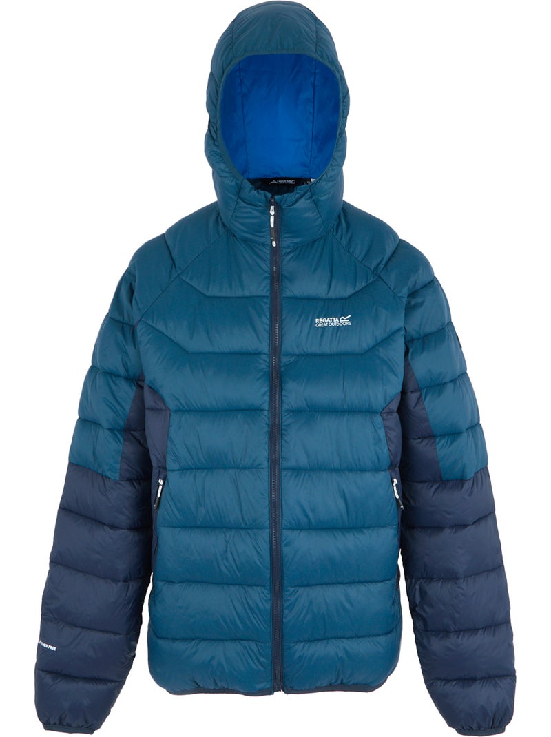 Regatta - Veste matelassée bicolore à capuche DALENT Bleu Bleu - Kiabi