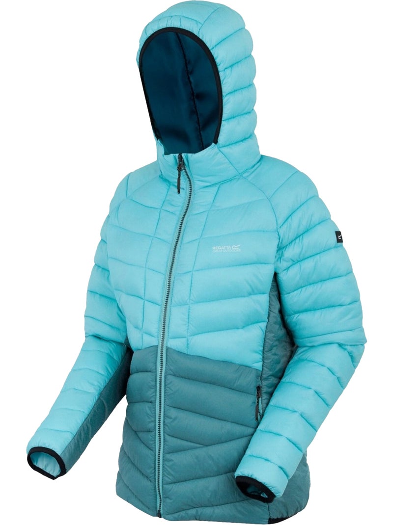 Regatta - Veste matelassée bicolore à capuche DALENT Bleu clair - Kiabi
