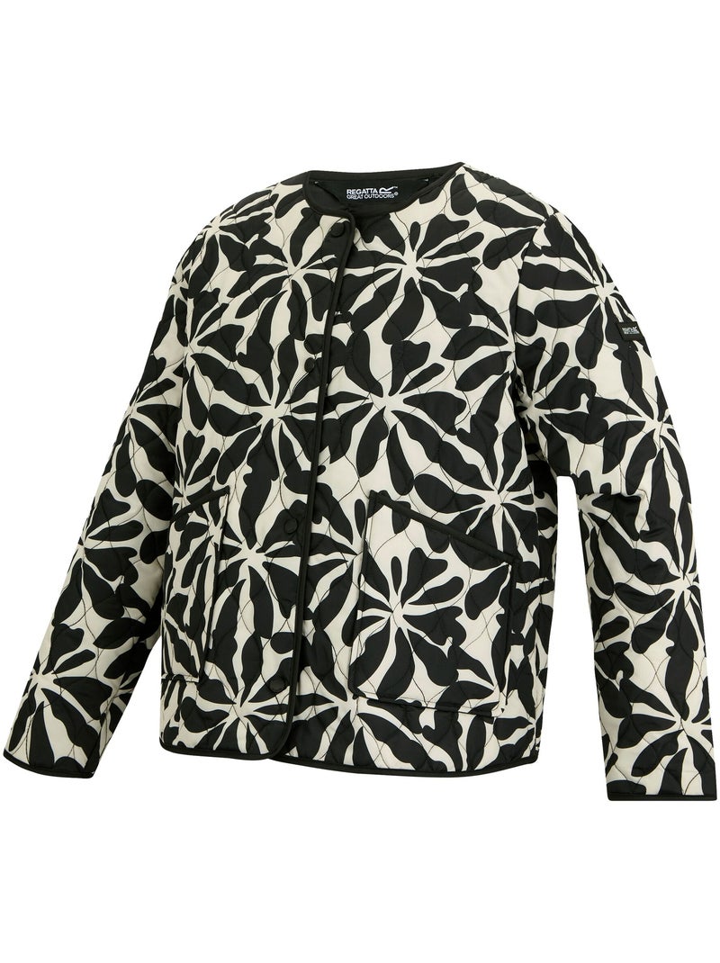 Regatta - Veste matelassée motif/style floral abstrait MIRA Beige - Kiabi
