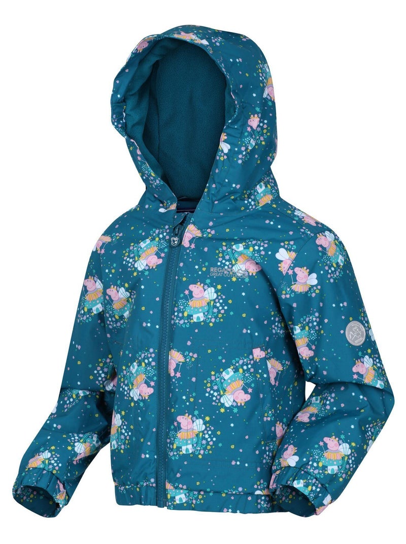 Regatta - Veste matelassée MUDDY PUDDLE (Peppa Pig) Bleu Vert - Kiabi