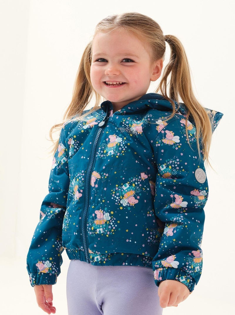 Regatta - Veste matelassée MUDDY PUDDLE (Peppa Pig) Bleu Vert - Kiabi