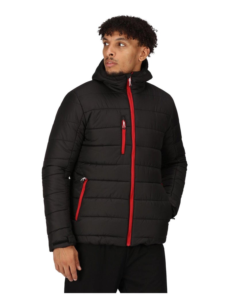 Regatta - Veste matelassée NAVIGATE Noir Rouge - Kiabi