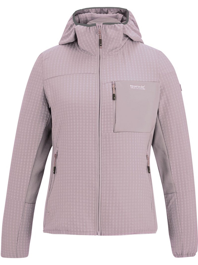 Regatta - Veste polaire à capuche KEMILIA Mauve lilas - Kiabi
