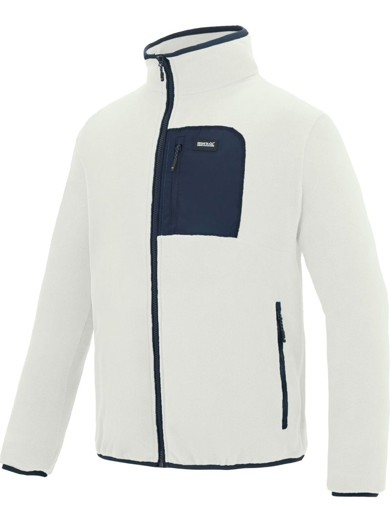 Regatta - Veste polaire à col montant motif/style détail contrasté FRANKIE Blanc Bleu - Kiabi