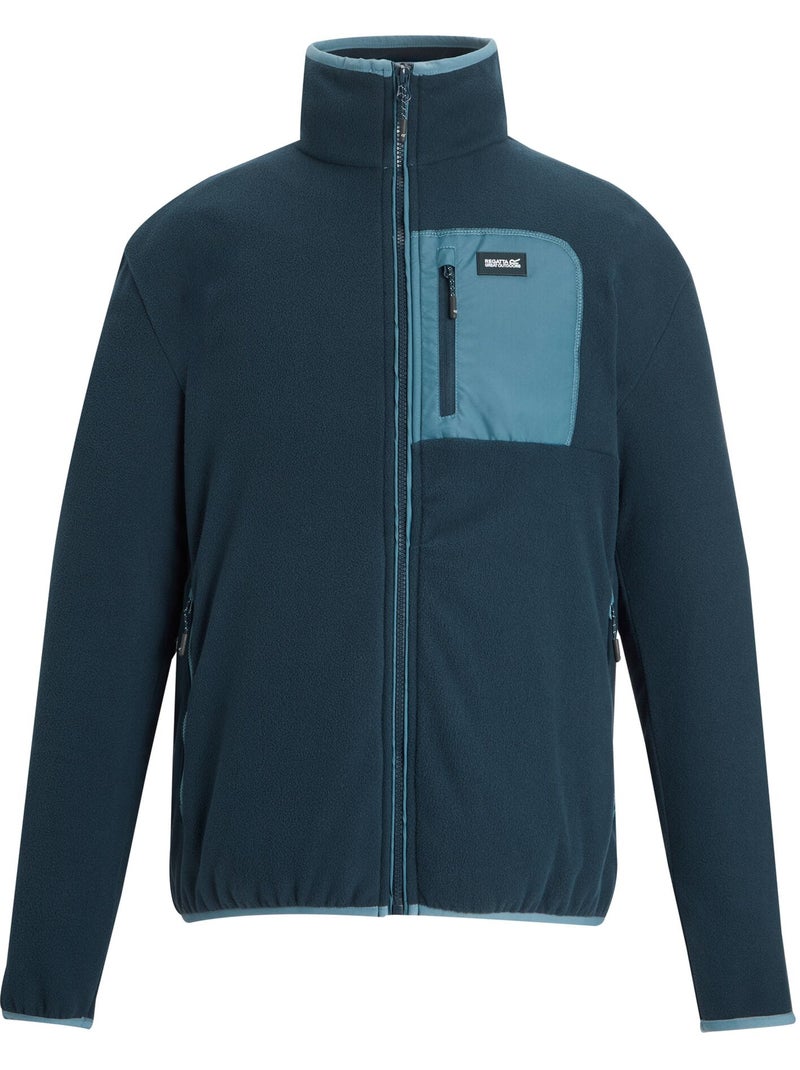 Regatta - Veste polaire à col montant motif/style détail contrasté FRANKIE Bleu marine - Kiabi