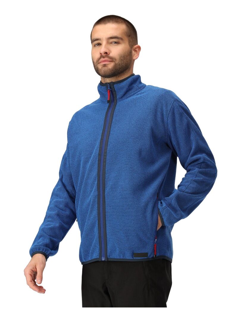 Polaire de randonnée montagne homme, MH500 full zip gris QUECHUA