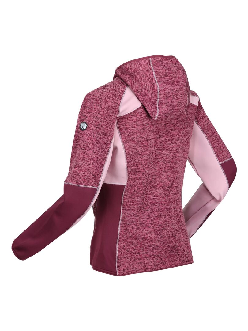 Regatta Veste Polaire Zippée Intégrale Femmes/Dames Newhill Marl Full Zip Fleece Jacket Sunset Purple Seal Grey  P 63236071 Cat 5122