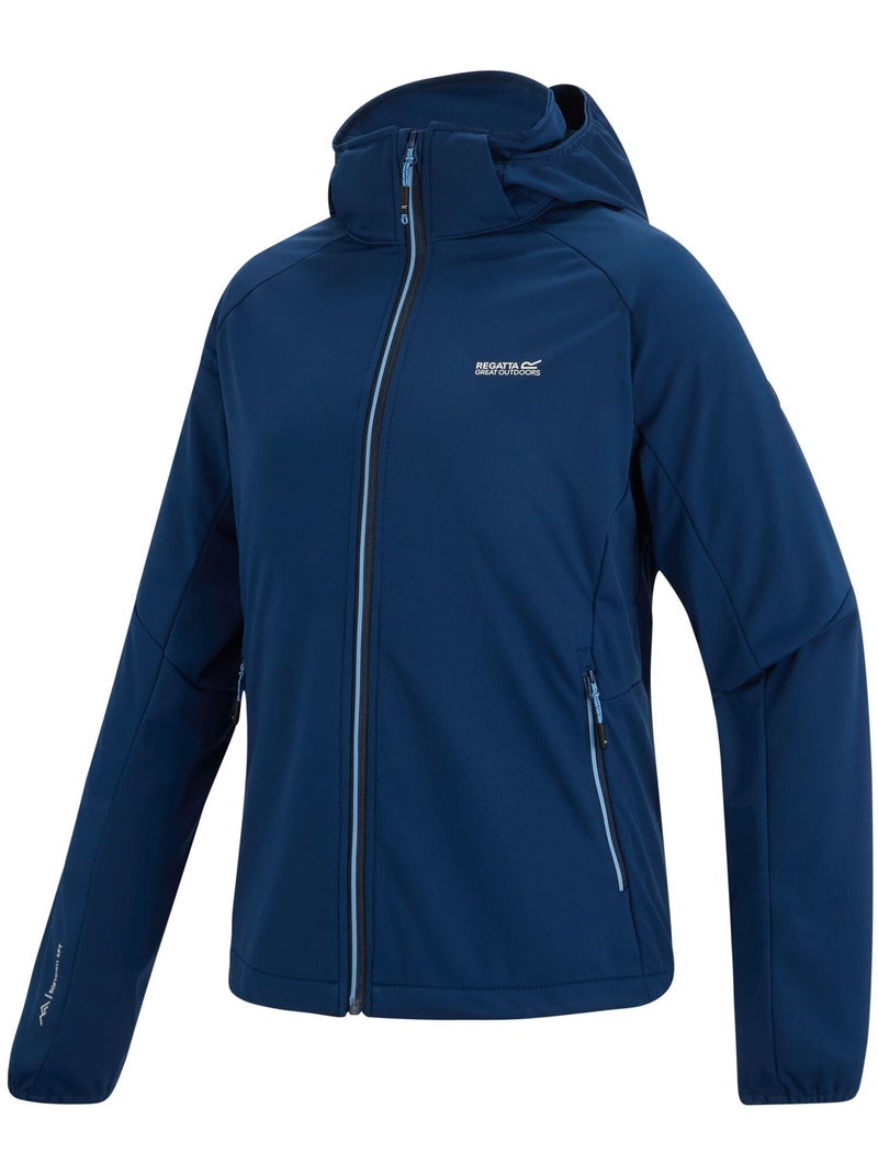 Regatta - Veste softshell à capuche amovible BOURDA Bleu - Kiabi