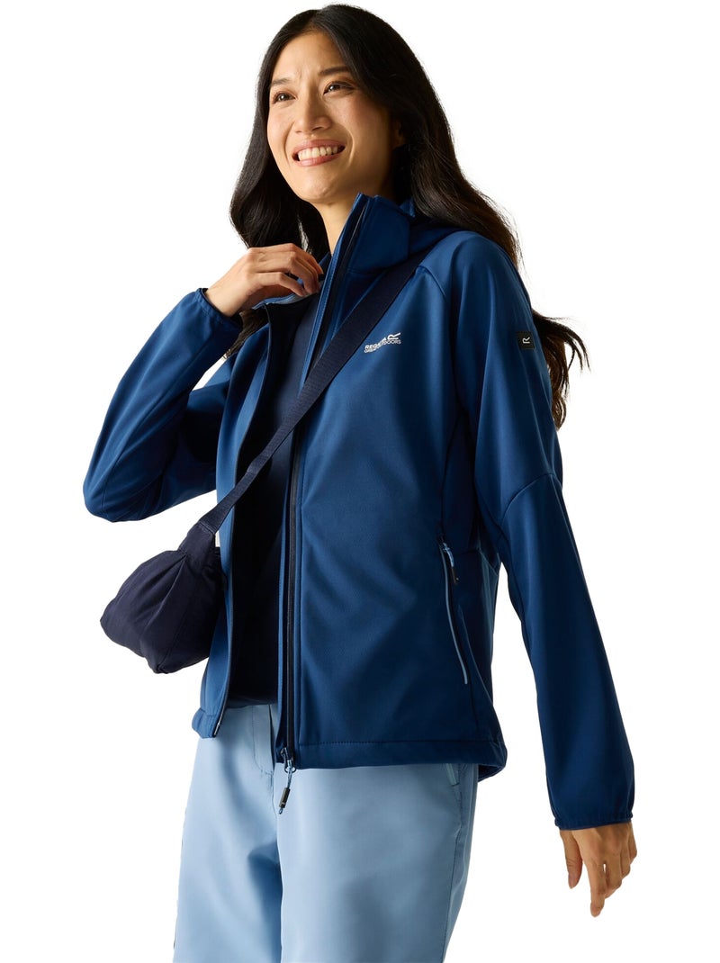 Regatta - Veste softshell à capuche amovible BOURDA Bleu - Kiabi