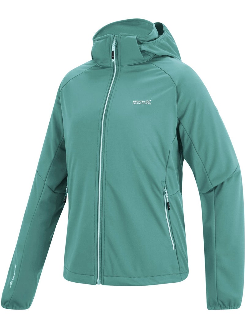 Regatta - Veste softshell à capuche amovible BOURDA Turquoise - Kiabi