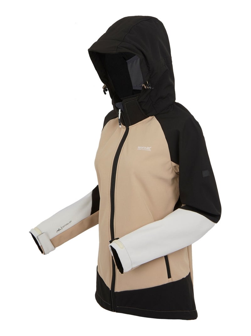 Regatta - Veste softshell DESOTO Noir Beige - Kiabi