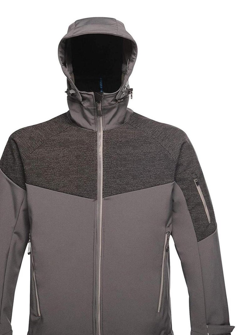 Regatta - Veste Softshell DROPZONE II Gris Noir - Kiabi