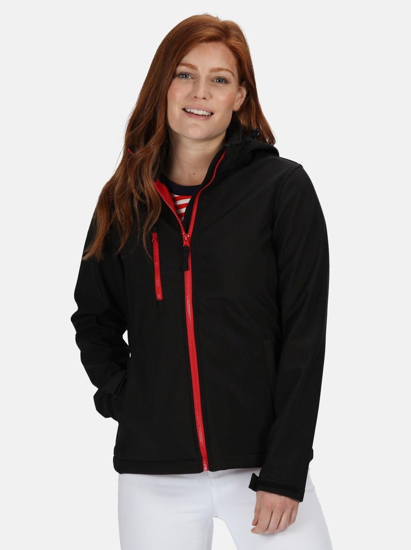 Regatta - Veste softshell VENTURER Noir Rouge - Kiabi