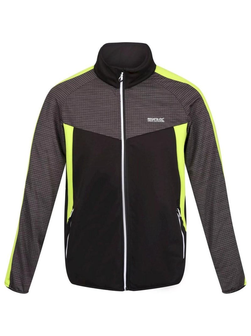 Regatta - Veste softshell YARE Noir Vert - Kiabi