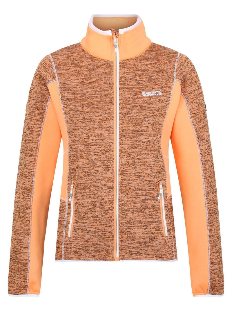 Sweat Polaire Femme Regatta Couleur Ivoire - Taille 12 - Col Henley Avec Zip