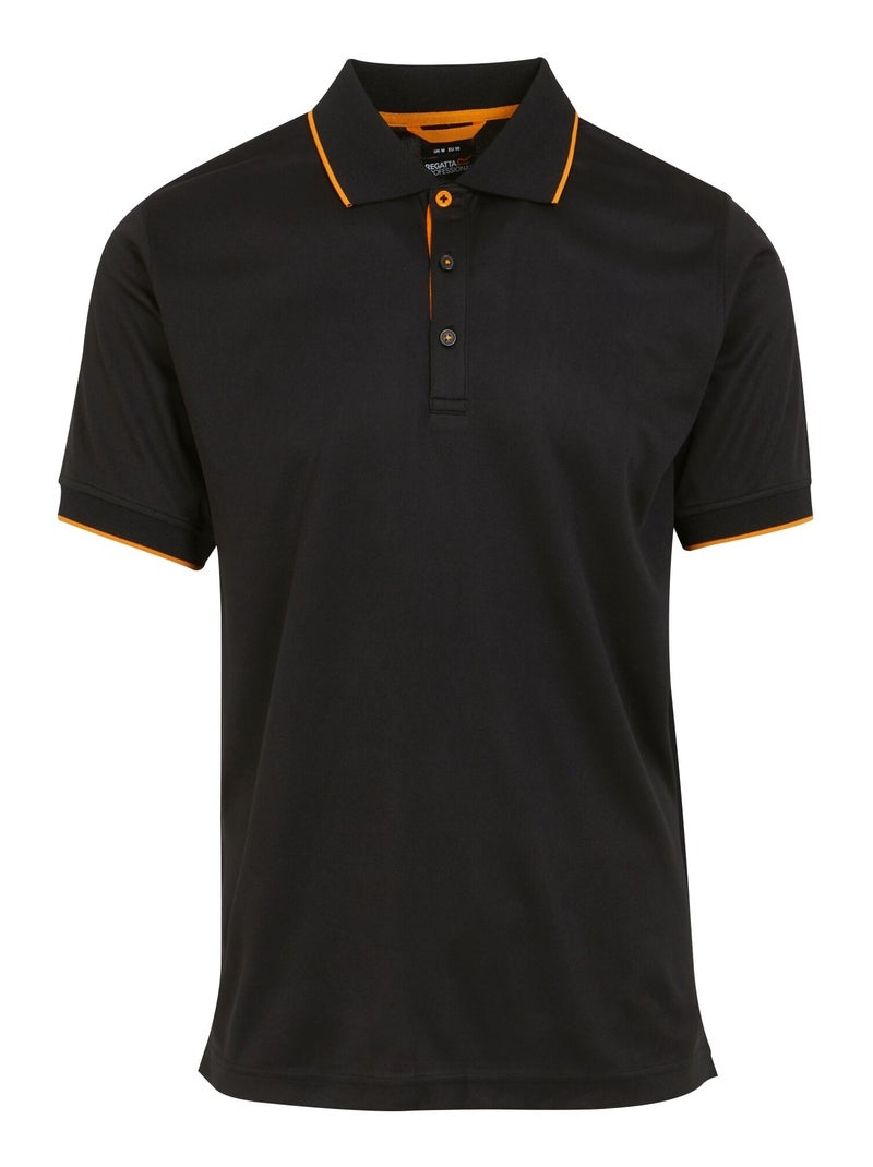 Regatta Professional - Polo Manches courtes Noir Orange - Kiabi