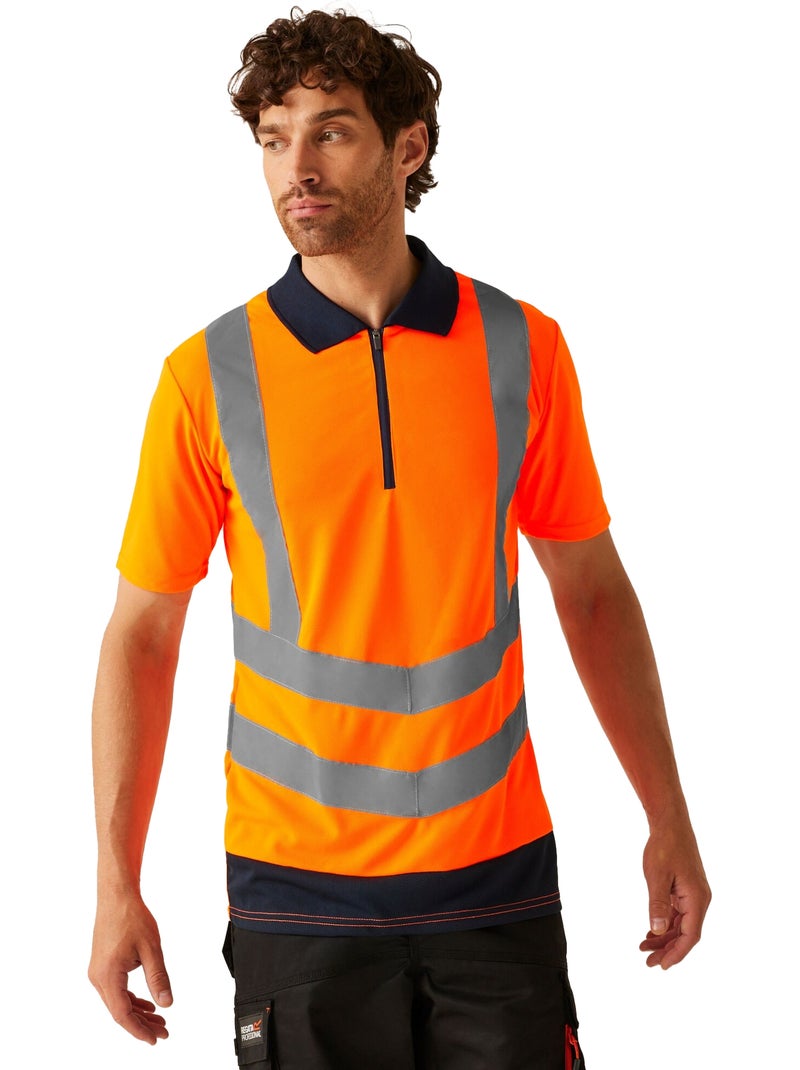 Regatta Professional - Polo motif/style Haute visibilité Orange - Kiabi