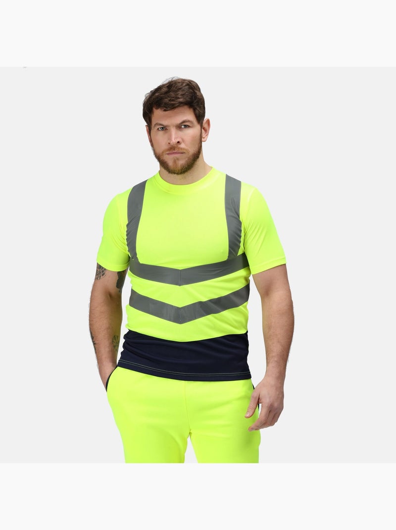 Regatta Professional - T-shirt Manches courtes Bleu Jaune - Kiabi