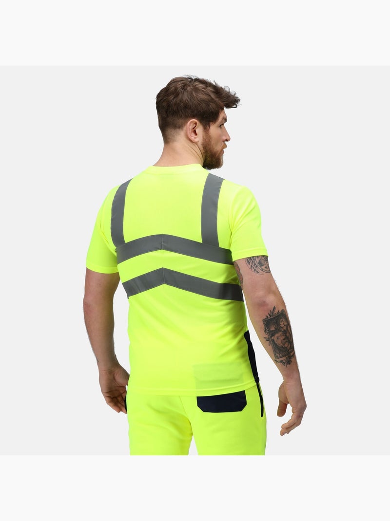Regatta Professional - T-shirt Manches courtes Bleu Jaune - Kiabi