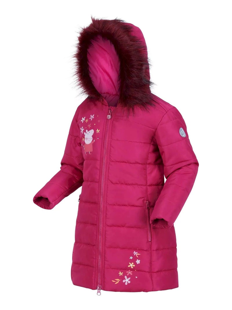 Regatta Veste matelassée Peppa Pig pour filles Rose foncé - Kiabi