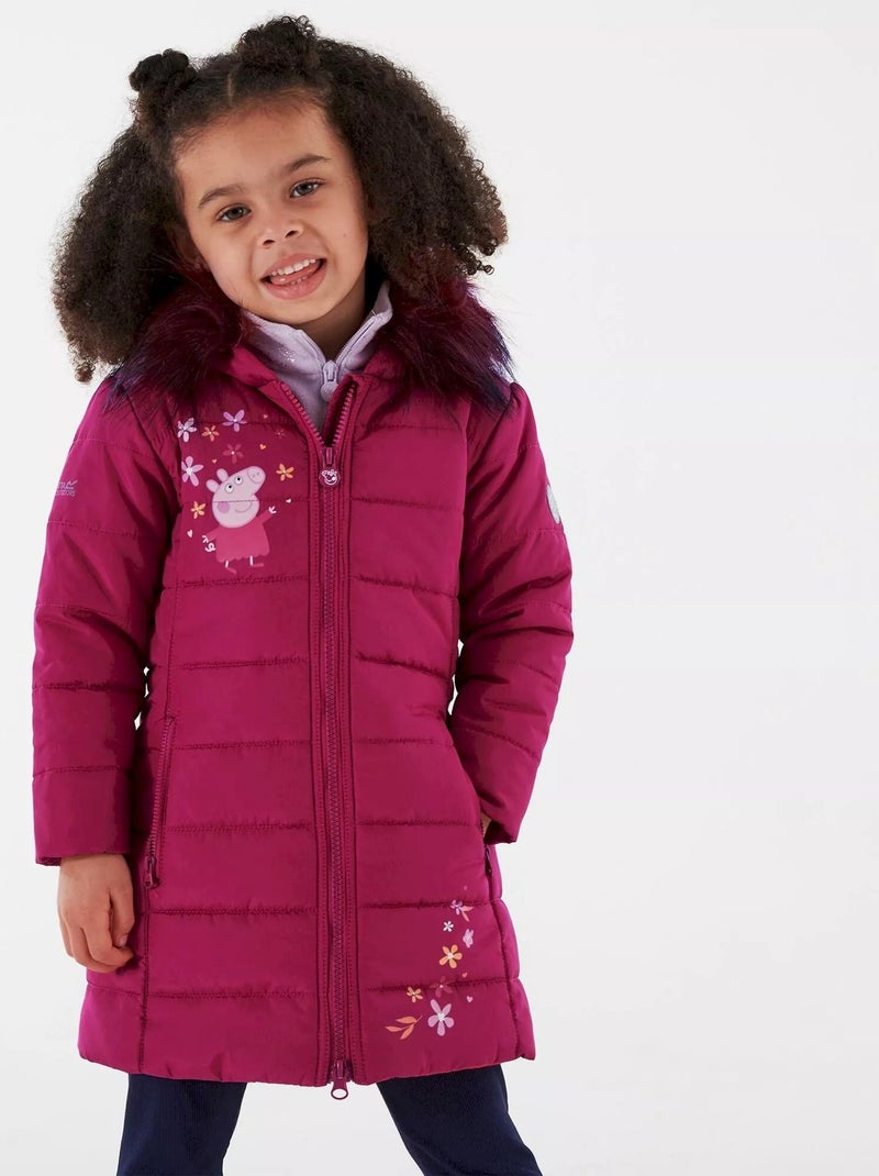 Regatta Veste matelassée Peppa Pig pour filles Rose foncé - Kiabi