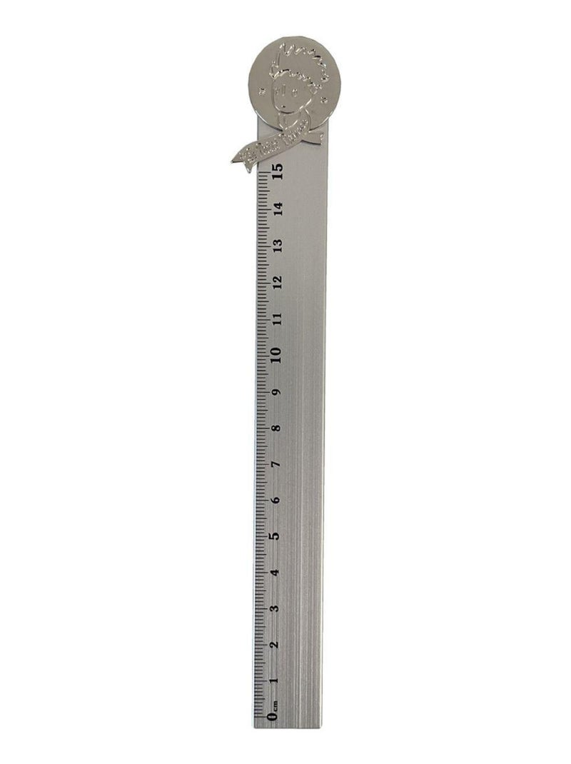 Règle en métal Le petit prince 15 cm Gris - Kiabi