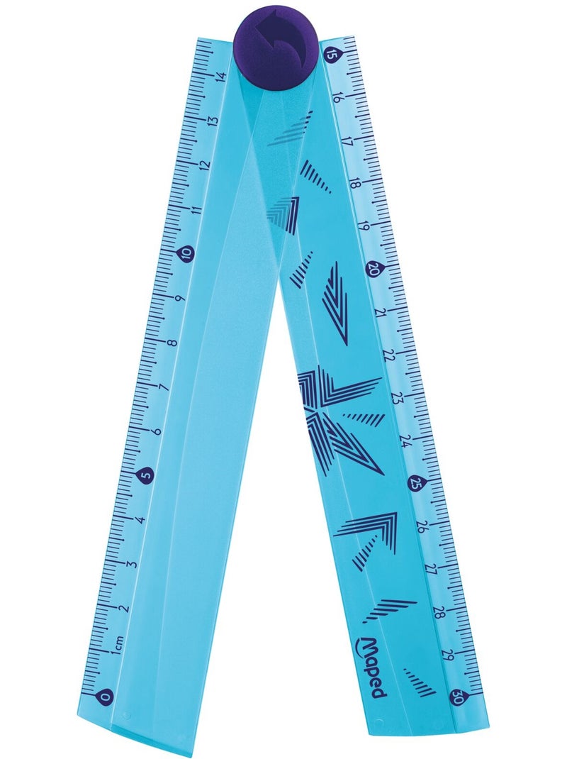 Règle pliable 15 et 30 cm Multicolore - Kiabi