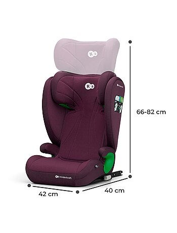 Rehausseur auto isofix groupe 2 3 avec siège profond réglable