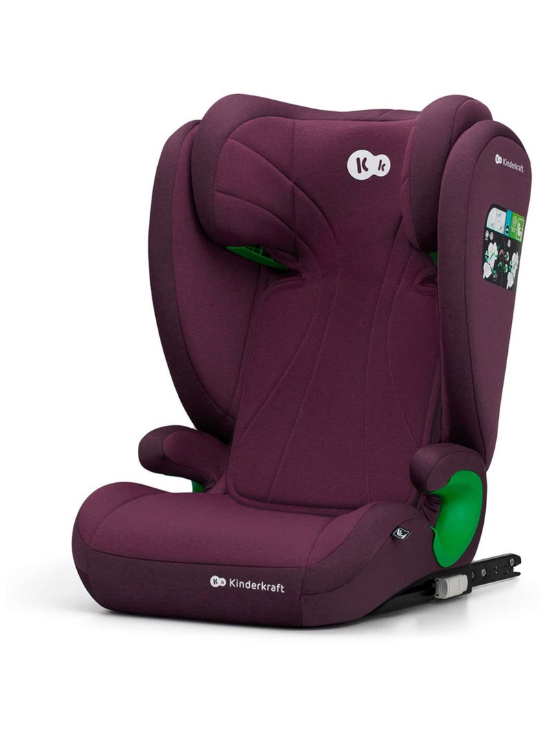 Rehausseur auto isofix groupe 2 3 avec siège profond réglable Bordeaux - Kiabi