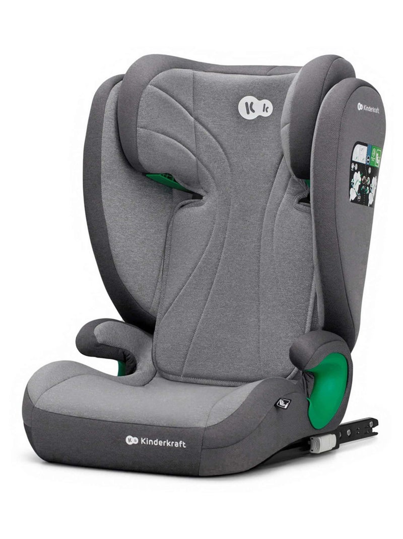 Rehausseur auto isofix groupe 2 3 avec siège profond réglable Gris - Kiabi