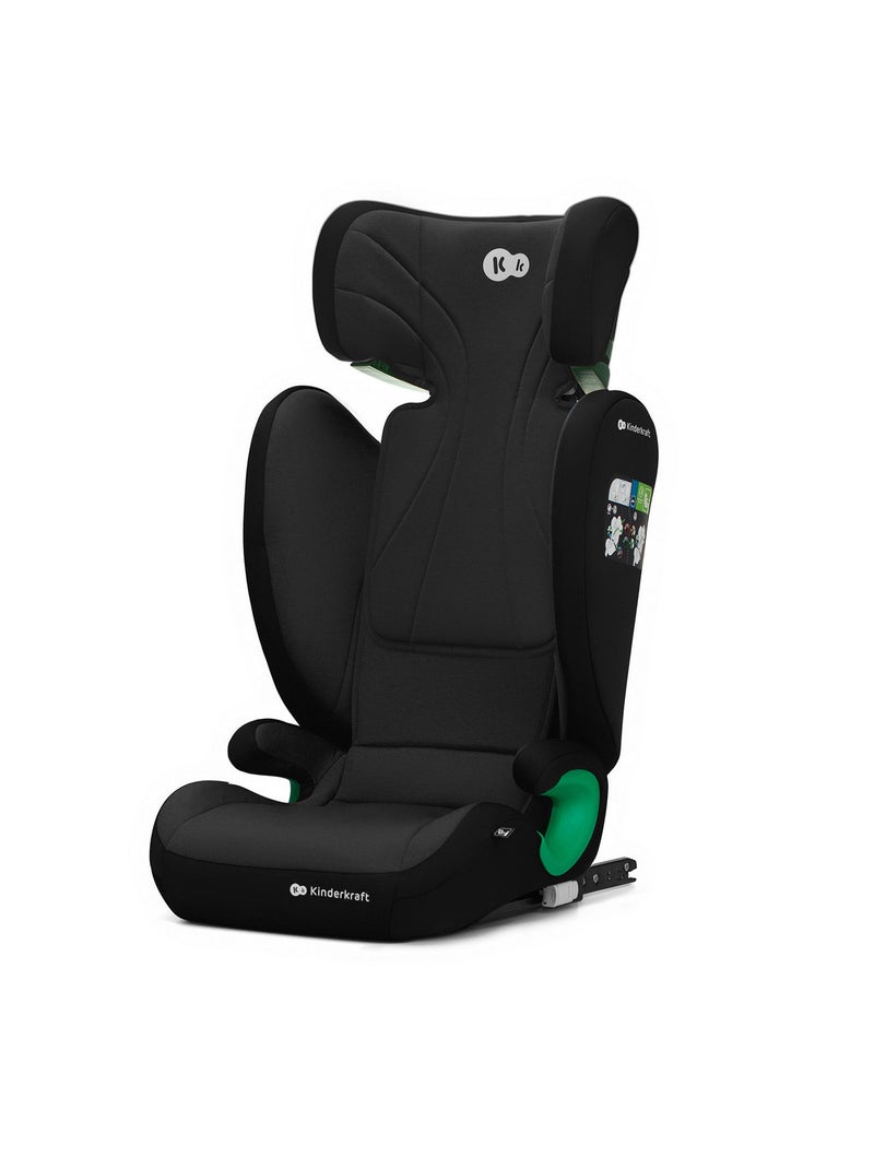 Rehausseur auto isofix groupe 2 3 avec siège profond réglable Noir - Kiabi