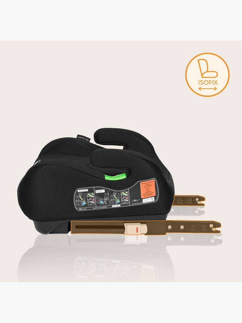 Réhausseur auto LIONELO Luuk Fix i-Size - ISOFIX - 125-150 cm - Groupe 3 Gris - Kiabi
